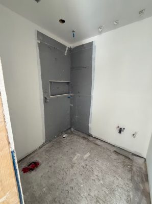 Modern Shower with Linear Drain