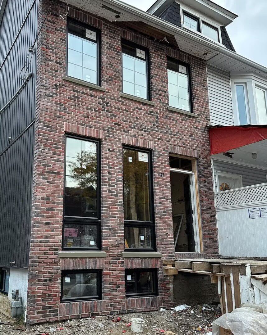 Brick Veneer Facade