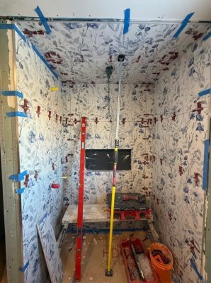 Floral Tile Shower