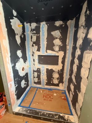 Floral Tile Shower