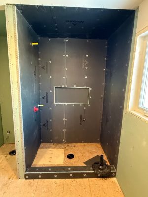 Floral Tile Shower
